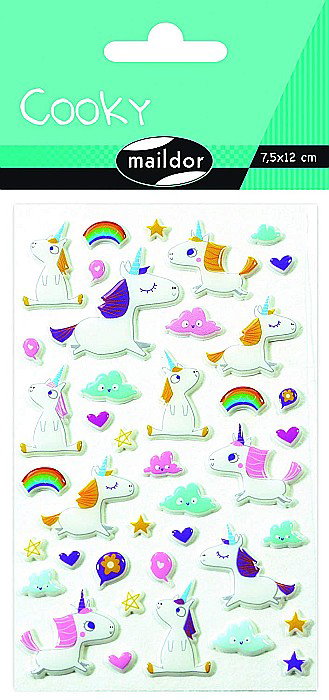 CF STICKER 3D COOKY 7.5*12CM MAILDOR UNICORNI CY063O [1]