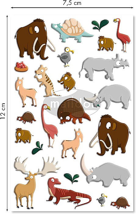CF STICKER 3D COOKY 7.5*12CM MAILDOR ANIMALE PREISTORICE CY135C [2]