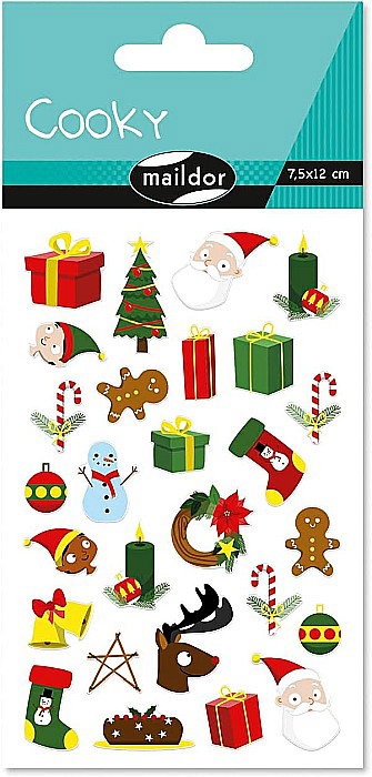 CF STICKER 3D COOKY 7.5*12CM MAILDOR MOTIV CRACIUN CY153C [1]