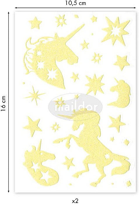 CF STICKER PHOSPHO 10.5*16CM MAILDOR UNICORNI AE079O [2]
