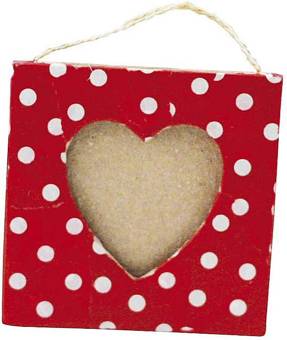 CF MINI RAMA FOTO INIMA PAPIER MACHE 8*8CM CD690O [2]