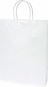 SACOSA ALBA 26*35*8CM, DE HARTIE KRAFT GROASA 220GR/M2, CU MANER RASUCIT REZISTENT, 71338 [1]