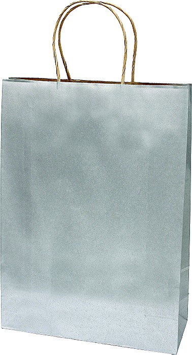 SACOSA ARGINTIE 31*42*11CM, DE HARTIE KRAFT GROASA 220GR/M2, CU MANER RASUCIT REZISTENT, 71440 [1]