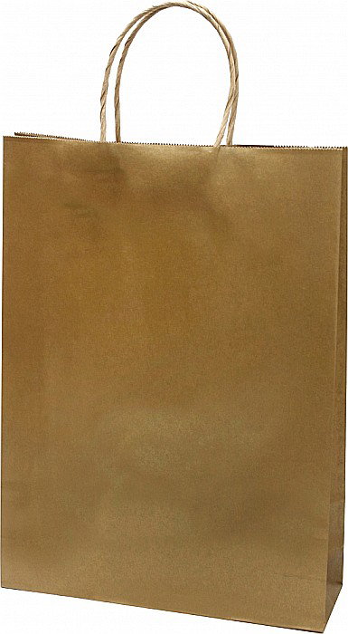 SACOSA AURIE 26*35*8CM, DE HARTIE KRAFT GROASA 220GR/M2, CU MANER RASUCIT REZISTENT, 71442 [1]