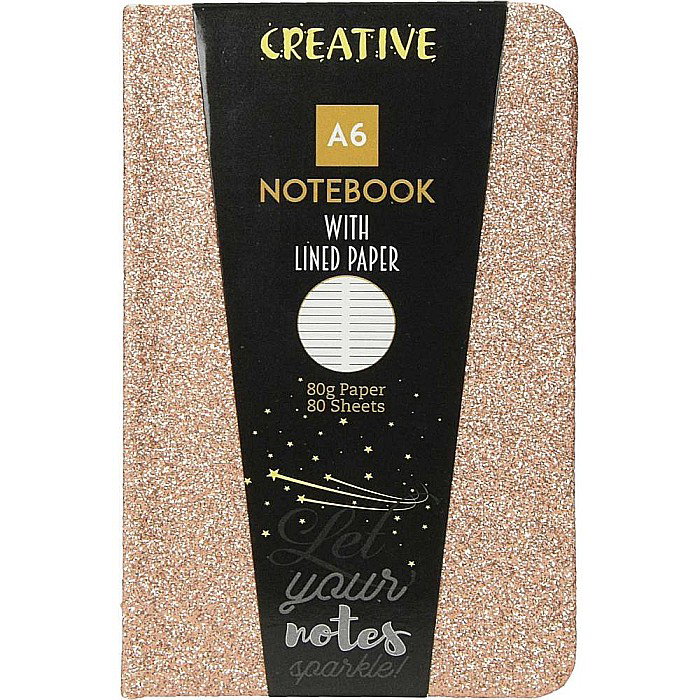 NOTES GLITTER A6, 96F, LINII, DIVERSE CULORI 52947 [3]