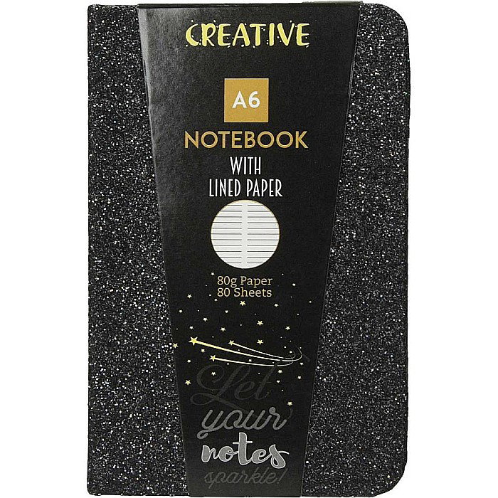 NOTES GLITTER A6, 96F, LINII, DIVERSE CULORI 52947 [6]