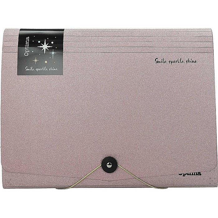 EU MAPA A4 PP 12 COMPARTIMENTE CU ELASTIC, GLITTER 120370 [1]