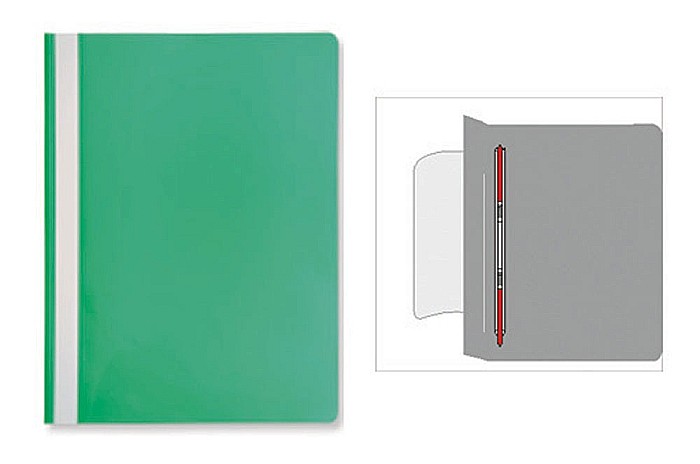DOSAR DE PLASTIC CU SINA, VERDE 20196 [2]