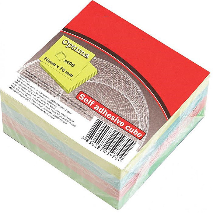 EU POST IT CUB 76*76MM 400F 4 CULORI PASTEL 22916 [1]