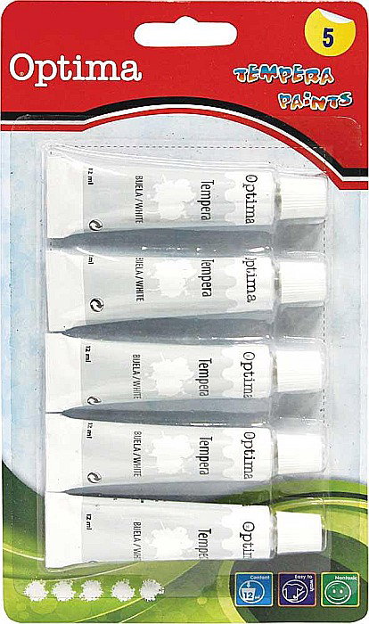 EU TEMPERA 12ML 5/SET WHITE 100005 [1]
