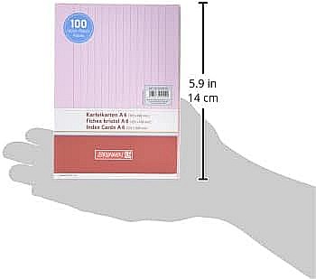 BR INDEX CARD A6 100/SET ROSU DR 2260120 [3]