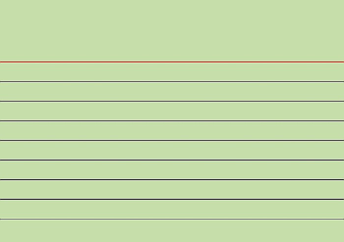 BR INDEX CARD A7 100/SET VERDE DR 2270150 [2]