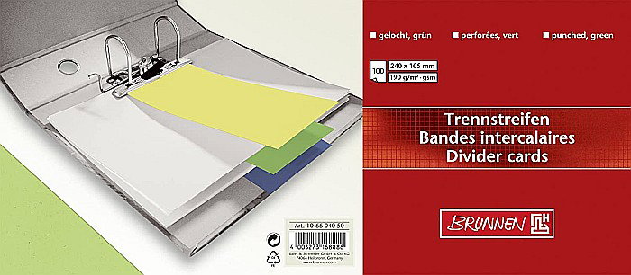 BR SEPARATOR CARTON BRUNNEN 180G 100/SET VERDE 6604050 [2]