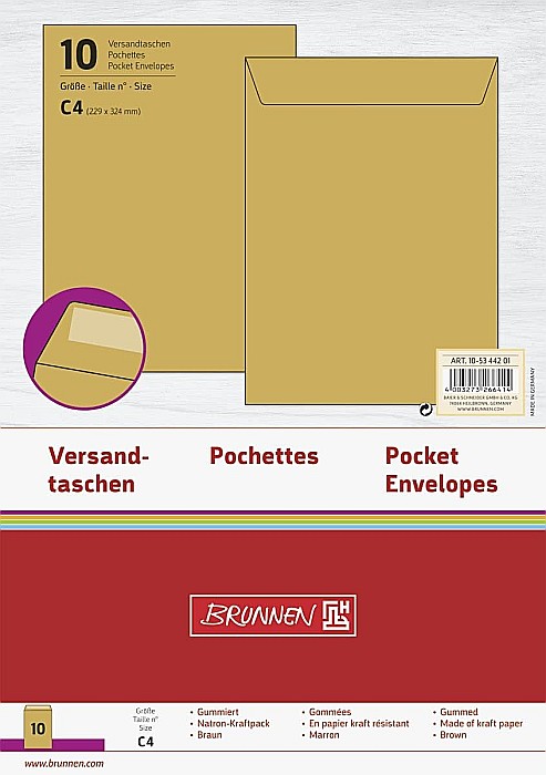 BR PLIC C4 10/SET 229*324MM SILICONIC, KRAFT 5344201 [1]