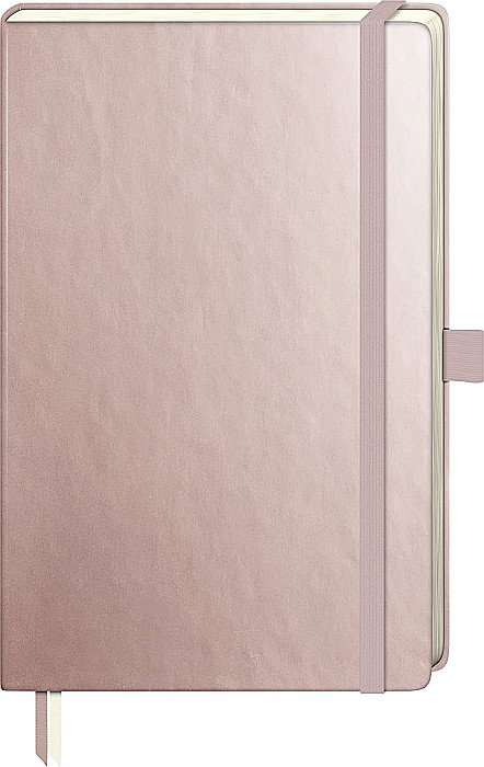 BR NOTES A5 192F KOMPAGNON ROSE GOLD METALIC CU ELASTIC DOTS 5554893 [1]