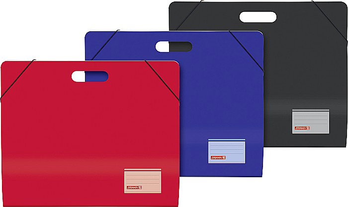 BR SERVIETA DOCUMENTE PLASTIC, A3, CU MANER, DIVERSE CULORI 47063 [1]