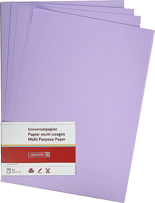 BR HARTIE COLOR A4 80GR 50/SET VIOLET DESCHIS 5125060 [3]