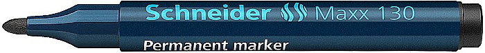 SCR MARKER SCHNEIDER 130, VARF ROTUND, 1-3MM, NEGRU [4]