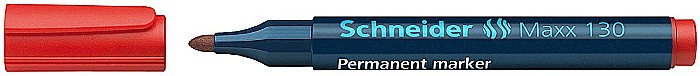 SCR MARKER SCHNEIDER 130, VARF ROTUND, 1-3MM, ROSU 2926 [2]