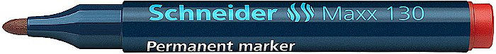 SCR MARKER SCHNEIDER 130, VARF ROTUND, 1-3MM, ROSU 2926 [4]