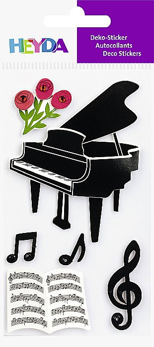 KP STICKER DECOR 7.5*16.5CM MUZICA 6 PCS 3780600 [2]