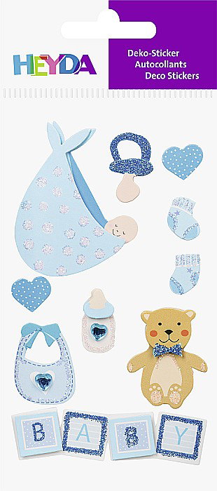 KP STICKER DECOR 7.5*16.5CM BABY BOY II 10 PCS 3780629 [2]