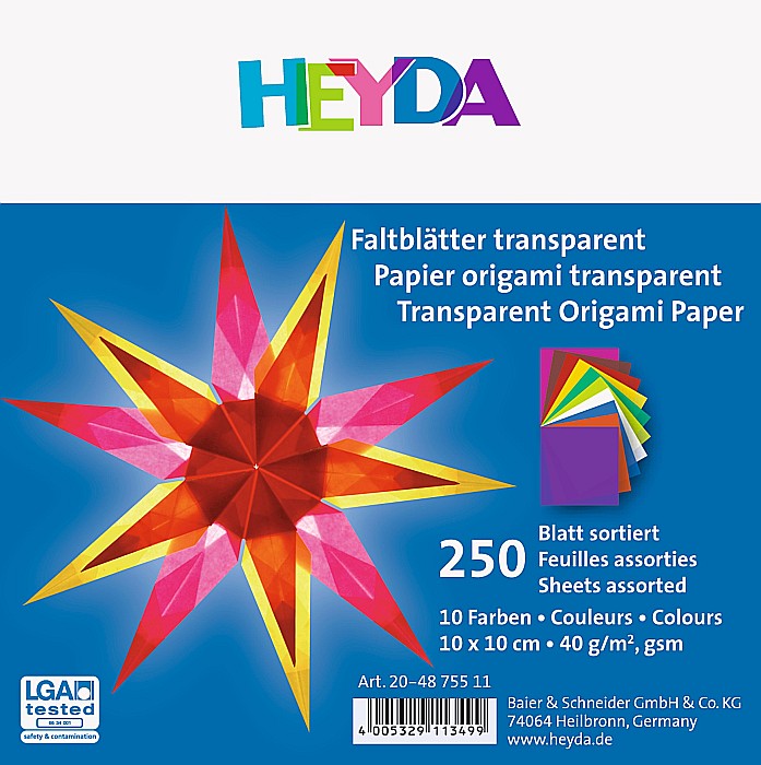 KP HARTIE ORIGAMI 10*10CM 250/SET CULORI ASORTATE 4875511 [2]