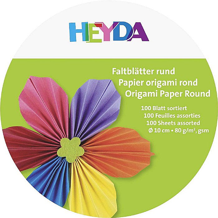 KP HARTIE ORIGAMI ROTUNDA 10CM 80GR 10 CULORI 100/SET 4875610 [2]