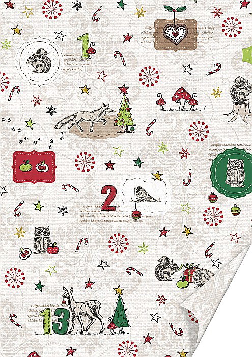 KP CARTON DECOR 50*70 300GR MOTIV ANIMALELE PADURII CREM 4772017 [1]