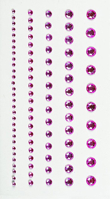 KP STICKER DECOR 7.5*16.5CM PIETRICELE ROTUNDE ROSE 0.2-6MM 95 PCS 3782942 [1]