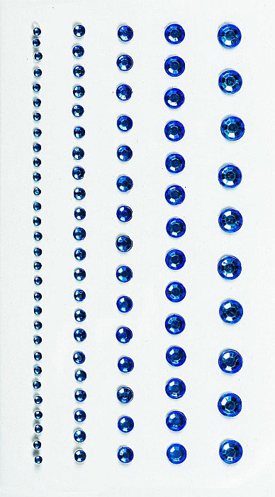 KP STICKER DECOR 7.5*16.5CM PIETRICELE ROTUNDE ALBASTRE 0.2-6MM 95 PCS 3782943 [1]