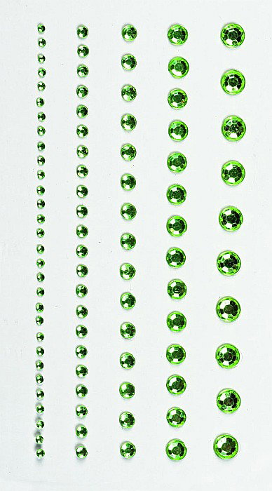 KP STICKER DECOR 7.5*16.5CM PIETRICELE ROTUNDE VERZI 0.2-6MM 95 PCS 3782944 [1]