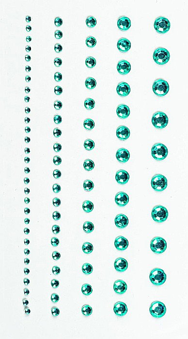 KP STICKER DECOR 7.5*16.5CM PIETRICELE ROTUNDE ALBASTRU DESCHIS 0.2-6MM 95 PCS 3782945 [1]