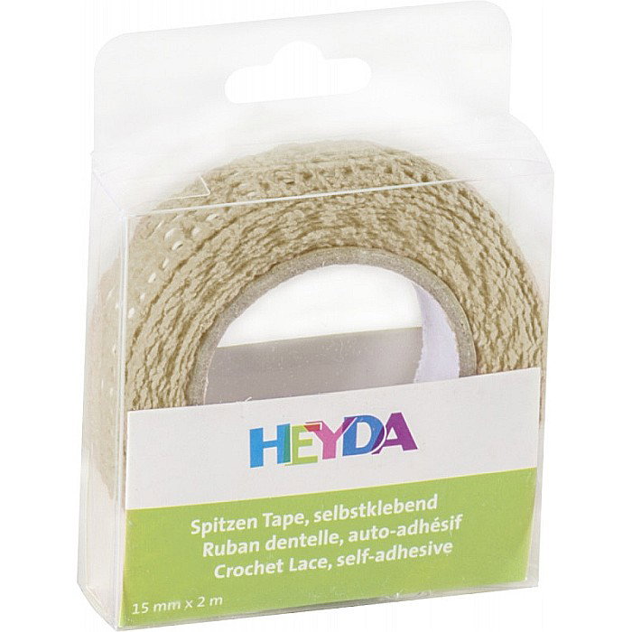 KP BANDA DECOR DANTELA AUTOADEZIVA 15MM*2M HEYDA VANILIE 3584513 [1]