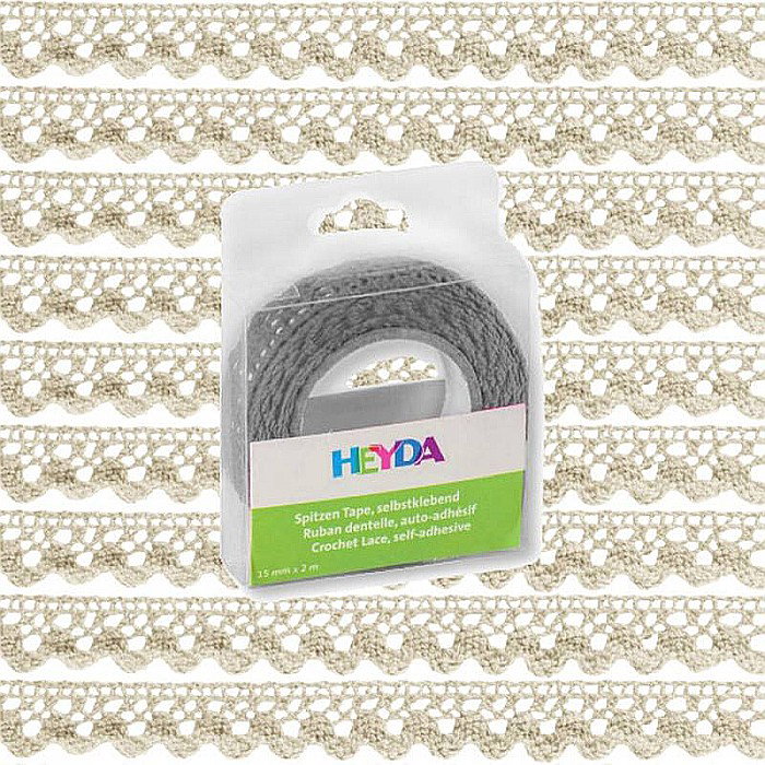 KP BANDA DECOR DANTELA AUTOADEZIVA 15MM*2M HEYDA VANILIE 3584513 [3]