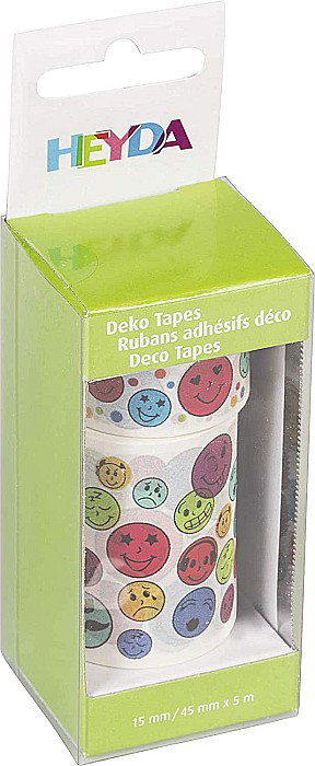 KP BANDA DECOR HARTIE 2 ROLE 5M*1.5CM/5M*4.5CM HEYDA EMOTICONS 3584359 [2]