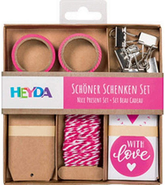 KP SET ACCESORII DECORARE CADOURI 15*15*2CM HEYDA ROZ 4870740 [1]