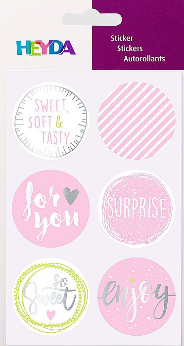 KP STICKERE SWEET ROSE 6/SET  HEYDA 3780800 [2]