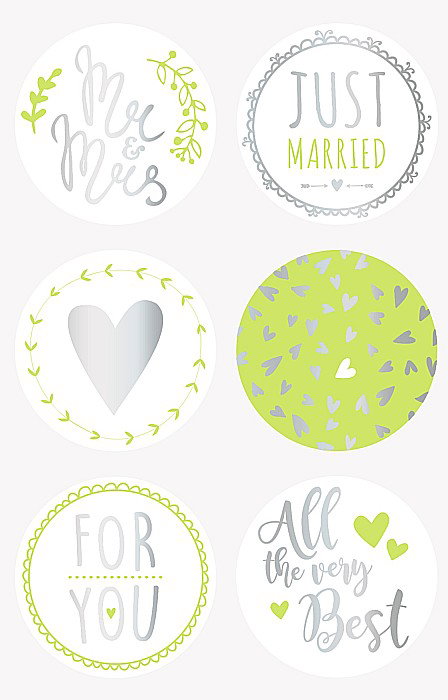 KP STICKERE MARRIDE GREE 6/SET HEYDA 3780805 [1]
