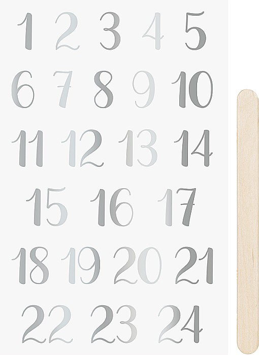 KP STICKERE TRANSFERABILE ADVENT ARGINTIU 10*19CM 3780949 [1]