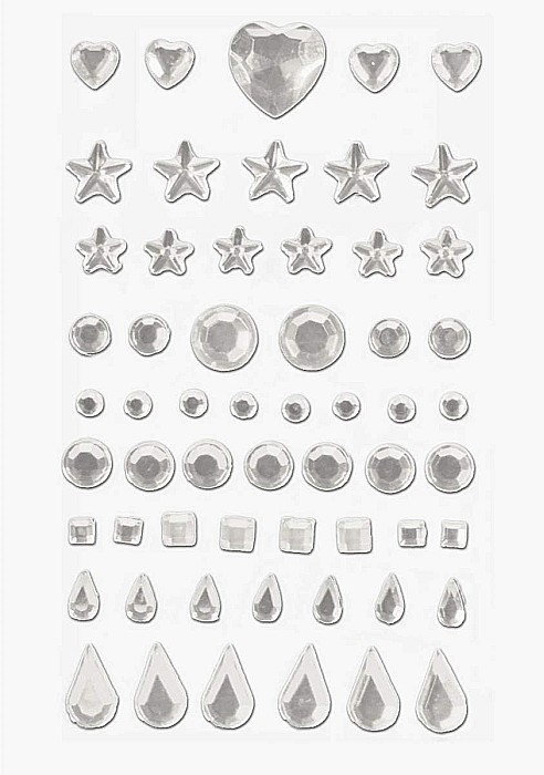 KP STICKER DECOR 7.5*14.8CM PIETRICELE ORNAMENTALE CRISTAL 58 PCS 4883340 [2]