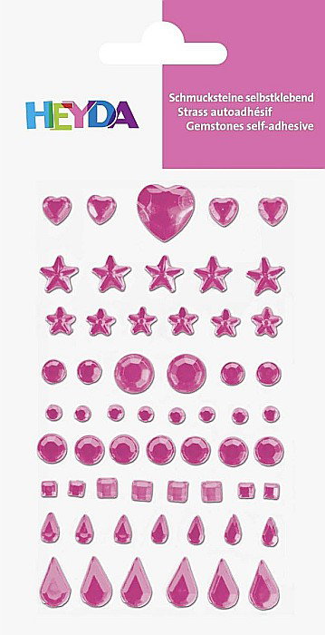 KP STICKER DECOR 7.5*14.8CM PIETRICELE ORNAMENTALE ROZ 58 PCS 4883349 [1]