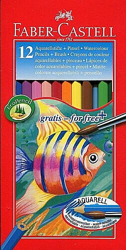 LEC CREIOANE COLORATE FABER-CASTELL AQUARELL 12/SET FC114413 [1]