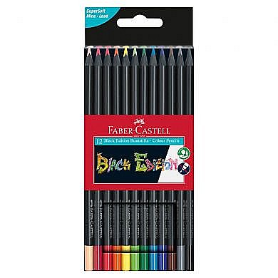 LEC CREIOANE COLORATE FABER-CASTELL BLACK EDITION 12/SET FC116412 [1]