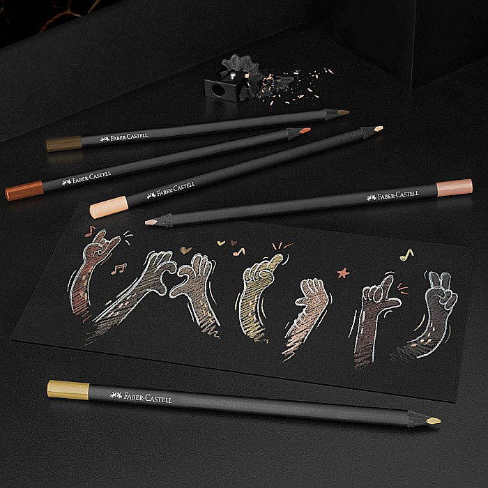 LEC CREIOANE COLORATE FABER-CASTELL SKIN TONES BLACK EDITION 12/SET FC116414 [3]