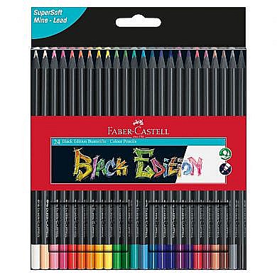 LEC CREIOANE COLORATE FABER-CASTELL BLACK EDITION 24/SET FC116424 [1]