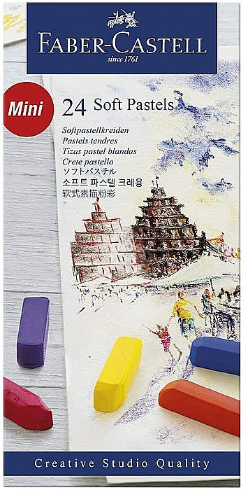 LEC PASTELURI CRETATE SOFT MINI FABER-CASTELL 24/SET FC128224 [1]