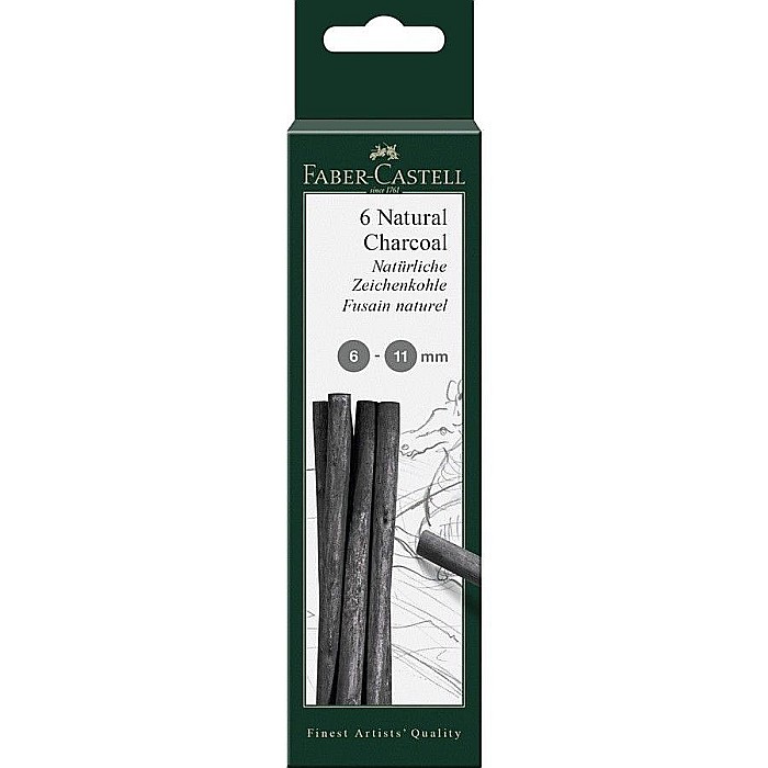 LEC SET CARBUNE NATURAL DESEN FABER-CASTELL PITT 6-11MM 6/SET FC129398 [1]