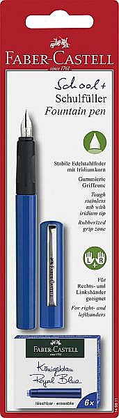LEC STILOU SCOLAR ALBASTRU SI 6 CARTUSE FABER-CASTELL FC149811 [1]
