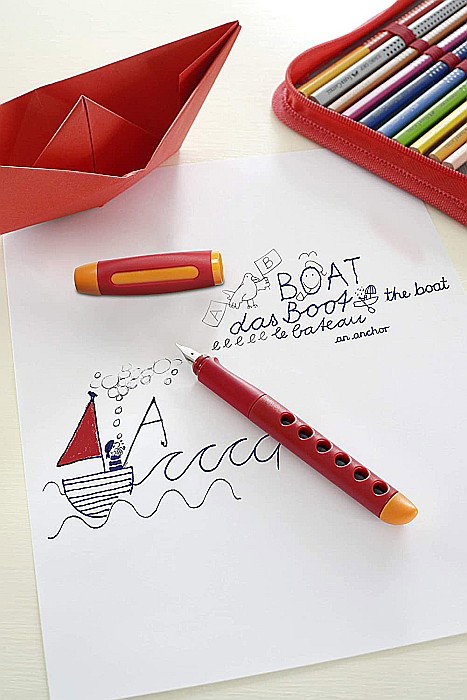 STILOU SCOLAR FABER-CASTELL SCRIBOLINO STANGACI, ROSU FC149862 [5]